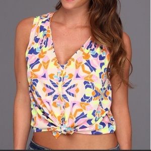 Mara Hoffman colorful sleeveless top size S!
